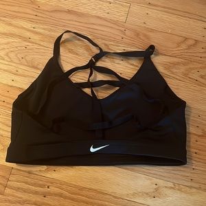 Black Nike pro sports bra with Strappy back